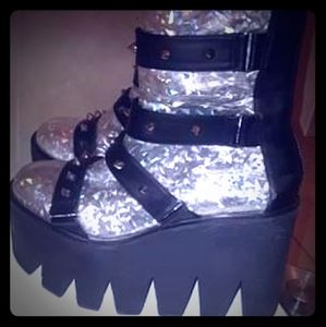 Platform Spiked Boots